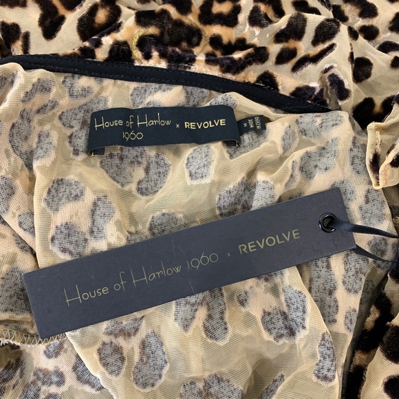 .NEW House of Harlow Lafayette Maxi Dress in Leopard M95 - Picture 7 of 9